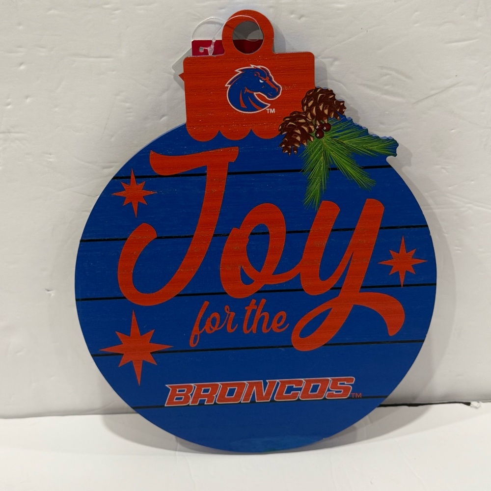 Denver Broncos Joy Holiday Ornament